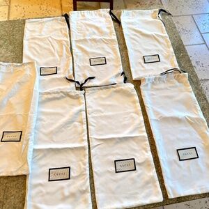 Gucci Drawstring Dust Protectors x7
